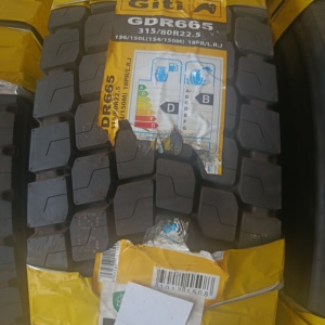 لاستیک 315/80/22.5 جی تی گل عقب 665
