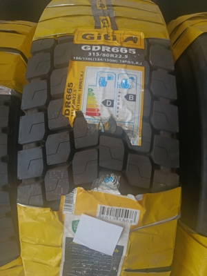 لاستیک 315/80/22.5 جی تی گل عقب 665