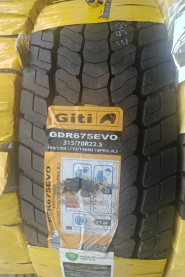 لاستیک 315/70/22.5 جی تی عقب 675